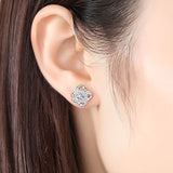 Sterling Silver Four-leaf Clover Earring Necklace – Jewelry Gift Ideas — 7