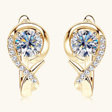 Women's Fashion Sterling Silver Moissanite Earrings – Stylish Gifts — 4