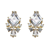 French Vintage Cubic Zirconia Stud Earrings – Meaningful Gifts — 1