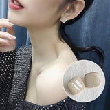 925 Silver Needle Square Simple Color Stud Earrings – Gifts for Her — 8