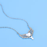 Heart Necklace Heart With Heart Wings Clavicle – Jewelry Gift Ideas — 5