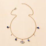 Fashion Gold Plated Devil's Eye Crystal Necklace – Jewelry Gift Ideas — 4