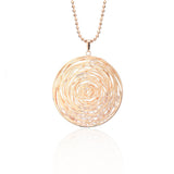 Gold Plated Hollow Heart Pendant Flower Of Life – Jewelry Gift Ideas — 4