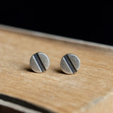 Women's Silver Screw Earrings Hypoallergenic Simple – Gifts for Her — 4