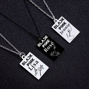 KPOP Jisoo Lisa Jennie Rose Signature ID Pendant – Jewelry Gift Ideas — 1