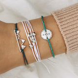 Boho Wax Thread Beaded Hemp Rope Bracelet Set – Jewelry Gift Ideas — 1