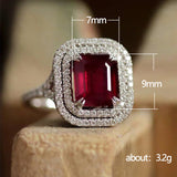 Ring Jewelry Opening Black Gold Garnet Heart – Jewelry Gift Ideas — 3