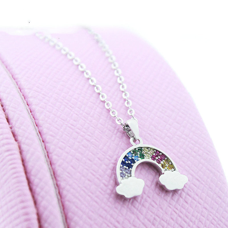 Women's Simple Fashion Rainbow Cloud Necklace – Jewelry Gift Ideas — 1