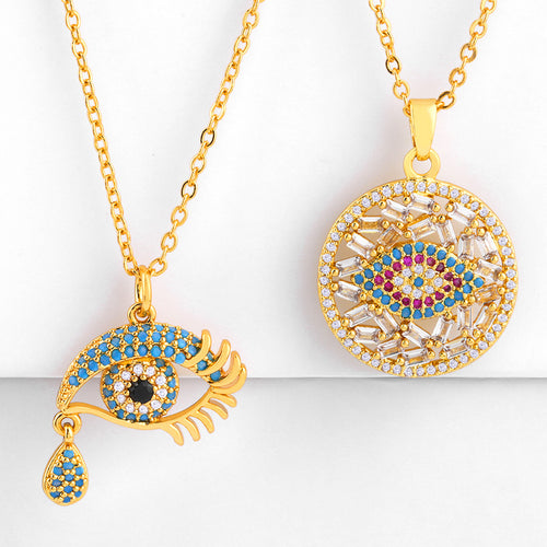Creative Big Eyes Tear Zircon Necklace Ladies – Jewelry Gift Ideas — 1