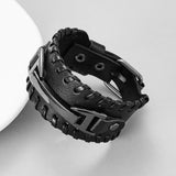 Genuine Leather Macrame Bracelet Braided For Men – Jewelry Gift Ideas — 6