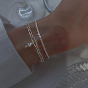 Sparkling Zircon Bracelet 2-piece Set – Jewelry Gift Ideas — 6