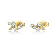 S925 Sterling Silver Rivets With Diamonds Leaf Shaped – Useful Gifts — 7