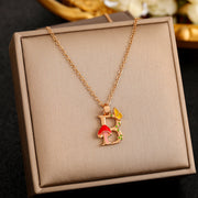 26 English Letters Enamel Elegant Sweet Necklace – Jewelry Gift Ideas — 3