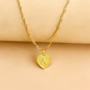 Hexagon Imitation Gold Pendant Necklace Peach – Jewelry Gift Ideas — 20