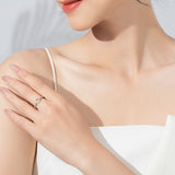 Female S925 Silver Ring Geometric Design Ring Ornament – Gifts for Her — 1