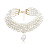Simple Multilayer Round Pearl Pendant Necklace – Jewelry Gift Ideas — 3