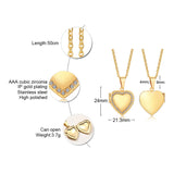 Heart-shaped Inlaid Zircon Ladies Necklace – Jewelry Gift Ideas — 4