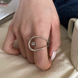 S925 Silver Hollowed Out Opening Ring – Practical Gifts — 1