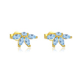 S925 Sterling Silver Petal Stud Earrings – Unique Gift Ideas — 3