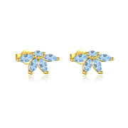 S925 Sterling Silver Petal Stud Earrings – Unique Gift Ideas — 3