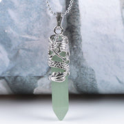 Tribal Totem Dragon Shape Natural Stone Pendant – Jewelry Gift Ideas — 8