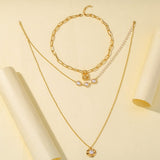 Three-layer Twin Elegant Pearl Shell Clavicle Chain – Gift Ideas — 3