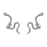 Green Zircon Girls' Smart Snake Stud Earrings – Tech Gifts — 5