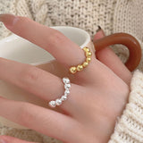 Round Beads Irregular Ring Simple INS Fashion Wave – Stylish Gifts — 1