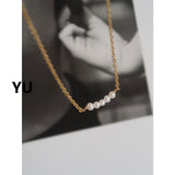 Natural Rice Grain Pearl Simplicity Titanium – Jewelry Gift Ideas — 4