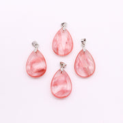 Natural Stone Black Line Red Texture Pendant – Jewelry Gift Ideas — 12