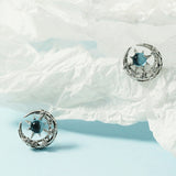 Bright Star Moon Ear Studs Female Autumn And Winter – Gifts for Her — 4