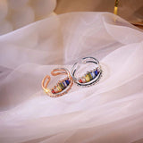 Rainbow Micro Diamond Ring For Lady – Special Occasion Gifts — 6