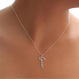 Handmade Vertical Name Signature Letter Necklace – Jewelry Gift Ideas — 4