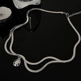 Creative Niche Design Water Drop Pendant Necklace – Jewelry Gift Ideas — 2
