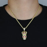 Fashion Crown Skull Pendant Men's Necklace – Jewelry Gift Ideas — 1