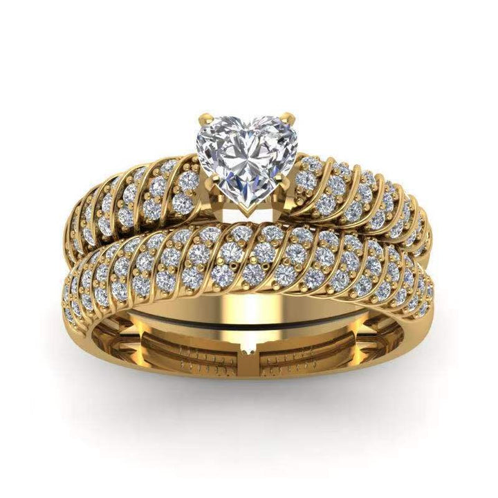 Women's Fashion Alloy Gold Plated Rhinestone Wedding – Stylish Gifts — 1