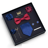Eight Piece Tie Square Bow Tie Brooch – Jewelry Gift Ideas — 17