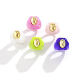 Big Acrylic Colorful Flower Women Ring Aesthetic – Jewelry Gift Ideas — 6