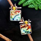 Ladies Personality New Fashion Color Stone Earrings – Stylish Gifts — 2