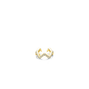 Simple S925 Silver Occidental Diamond Ear Clip Female – Gifts for Her — 4