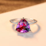 S925 Sterling Silver Ring Rainbow Stone Jewelry – Jewelry Gift Ideas — 2