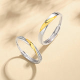Sterling Silver Couple Ring Fashion All Match For Men – Stylish Gifts — 5