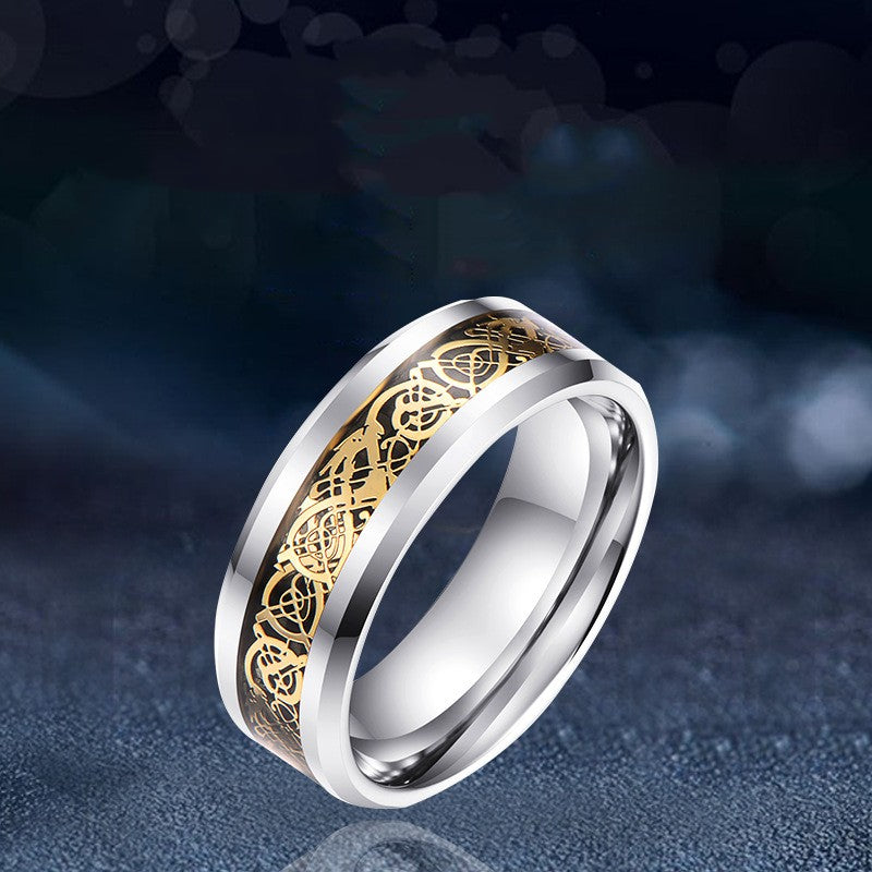 Personalized European And American Tungsten Gold Ring – Stylish Gifts — 1