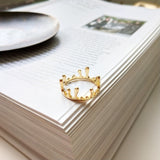 Sterling Silver Water Droplet Crown Women Ring – Gifts for Her — 1