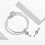 Sterling Silver Key Pendant Bracelet Simple – Jewelry Gift Ideas — 5
