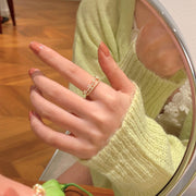 Double Layer Zircon Female Simple Ring Opening – Gifts for Her — 14