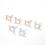 Hollow animal bantam stud earrings – Small Gift Ideas — 3