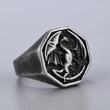 King's Riding Seat Dragon Titanium Steel Ring – Jewelry Gift Ideas — 2