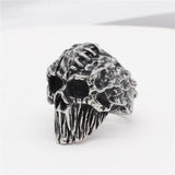 Ornaments Mummy Skull Men's Titanium Steel Ring – Gifts for Him — 6