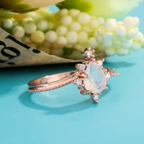 Moonstone Crown Double Combination Women's Copper Rose – Gifts for Her — 4